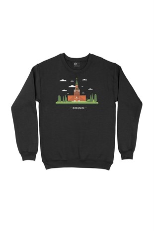 Kremlin Sarayı Siyah Sweatshirt
