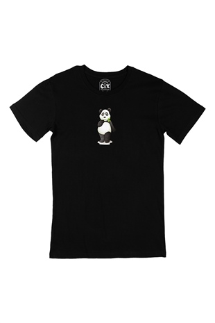 Küçük Panda Siyah Tişört