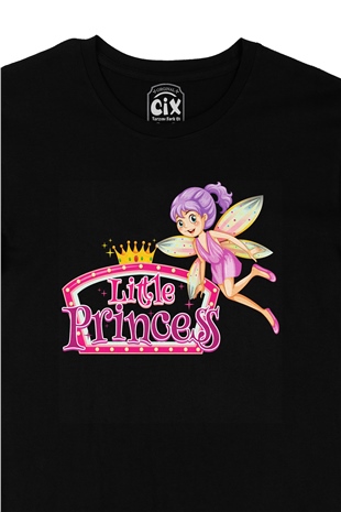 Küçük Prenses Little Princess Siyah Tişört