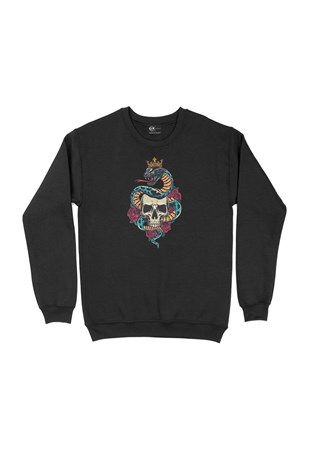 Kuru Kafa Dragon Siyah Sweatshirt