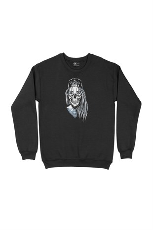 Kuru Kafa Kız Siyah Sweatshirt