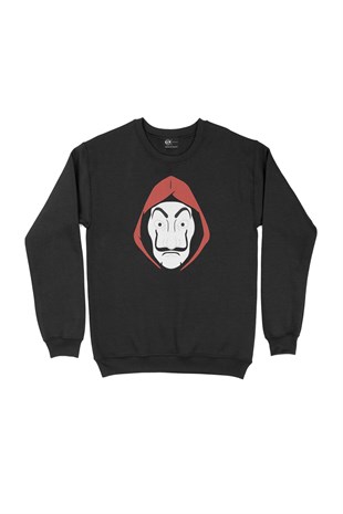 La Casa Maskeli Siyah Sweatshirt