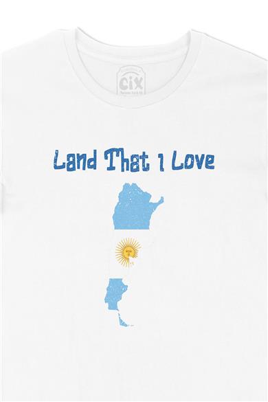 Land That I Love Arjantin Beyaz Tişört