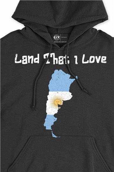 Land That I Love Arjantin Kapşonlu Sweatshirt Hoodie