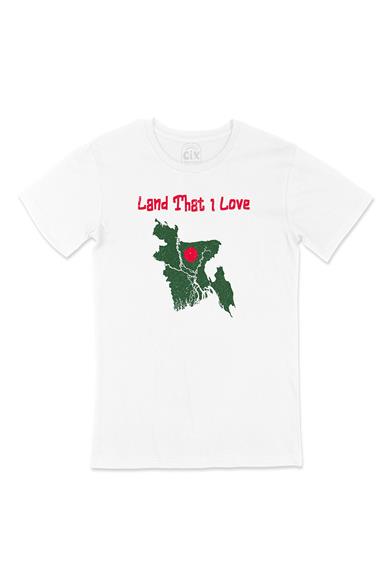 Land That I Love Bangladeş Beyaz Tişört