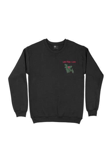 Land That I Love Bangladeş Cep Tasarım Baskılı Sweatshirt