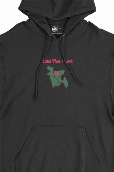 Land That I Love Bangladeş Minimal Kapşonlu Sweatshirt Hoodie