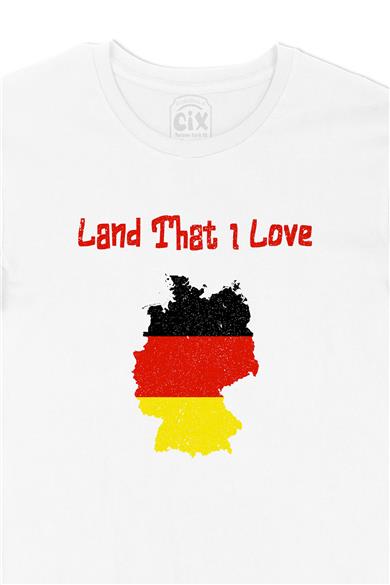 Land That I Love Belçika Beyaz Tişört