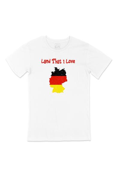 Land That I Love Belçika Beyaz Tişört