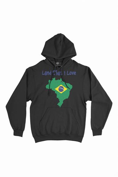 Land That I Love Brezilya Kapşonlu Sweatshirt Hoodie