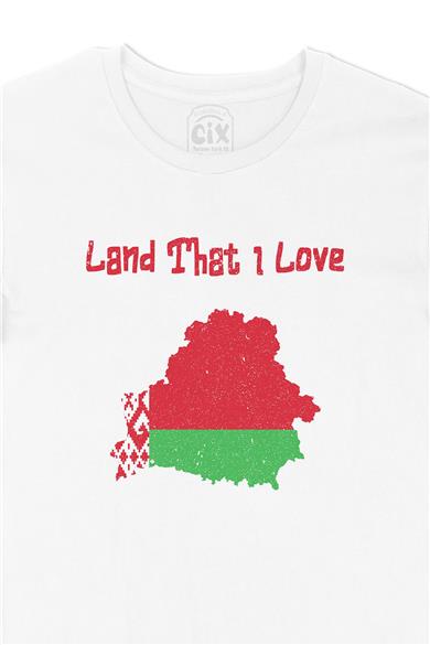 Land That I Love Bulgaristan Beyaz Tişört