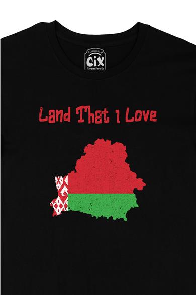 Land That I Love Bulgaristan Siyah Tişört