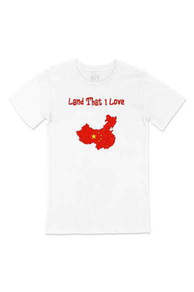 Land That I Love Çin Beyaz Tişört