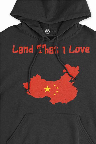 Land That I Love Çin Kapşonlu Sweatshirt Hoodie