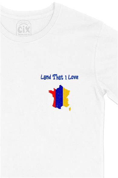 Land That I Love Ermenistan Cep Tasarım Baskılı Beyaz Tişört