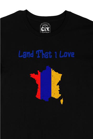 Land That I Love Ermenistan Siyah Tişört