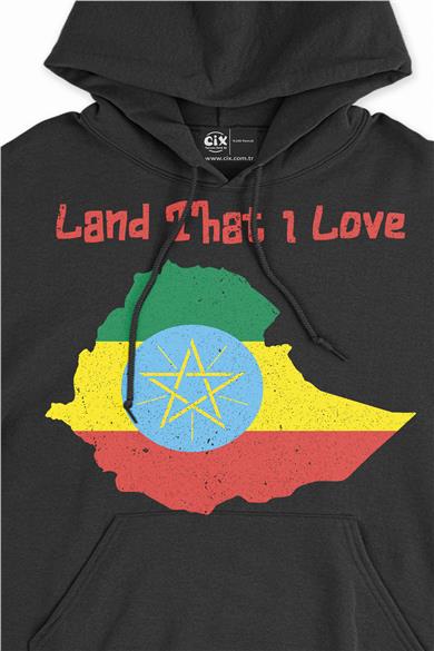 Land That I Love Etiyopya Kapşonlu Sweatshirt Hoodie