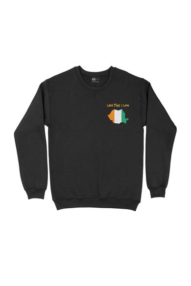 Land That I Love Fildişi Cep Tasarım Baskılı Sweatshirt