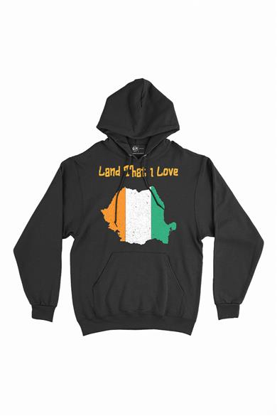 Land That I Love Fildişi Kapşonlu Sweatshirt Hoodie