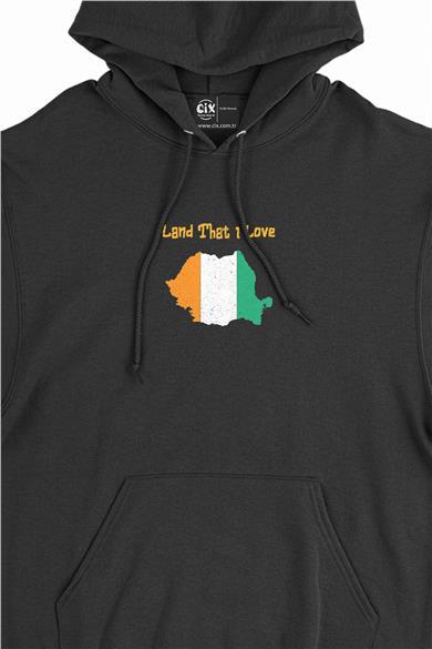 Land That I Love Fildişi Minimal Kapşonlu Sweatshirt Hoodie