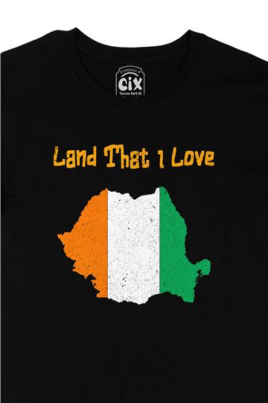 Land That I Love Fildişi Siyah Tişört