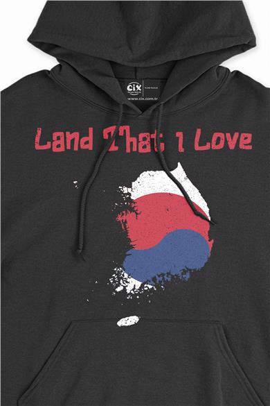 Land That I Love Güney Kore Kapşonlu Sweatshirt Hoodie