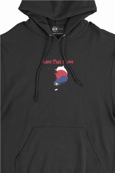 Land That I Love Güney Kore Minimal Kapşonlu Sweatshirt Hoodie