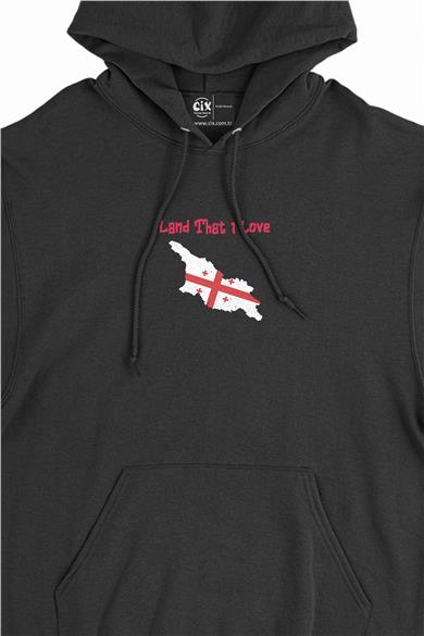 Land That I Love Gürcistan Minimal Kapşonlu Sweatshirt Hoodie