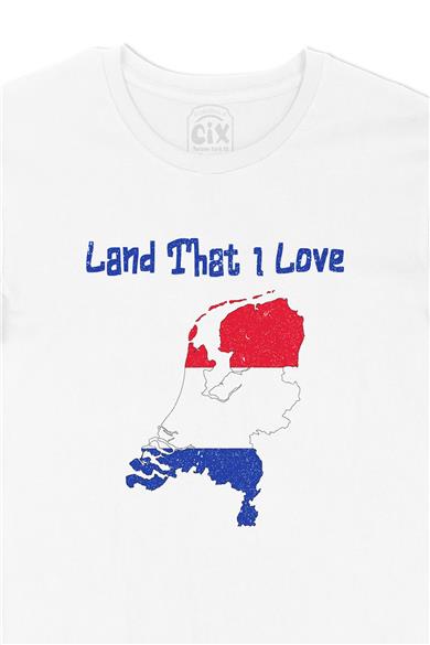 Land That I Love Hollanda Beyaz Tişört