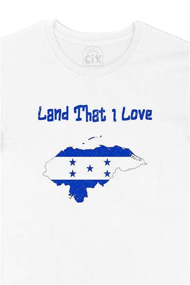 Land That I Love Honduras Beyaz Tişört