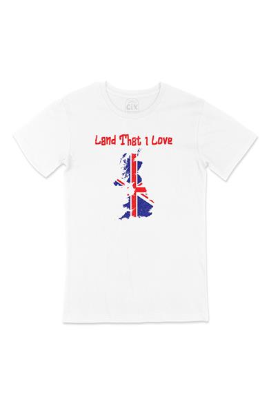 Land That I Love İngiltere Beyaz Tişört