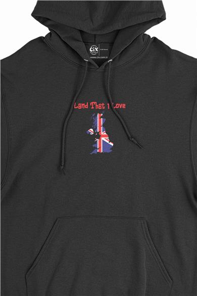 Land That I Love İngiltere Minimal Kapşonlu Sweatshirt Hoodie