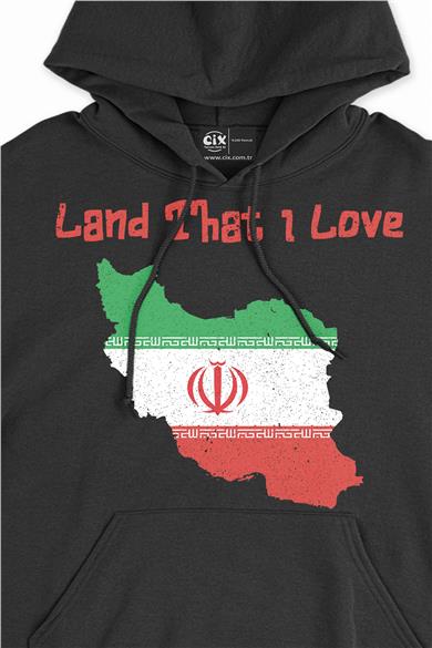 Land That I Love İran Kapşonlu Sweatshirt Hoodie