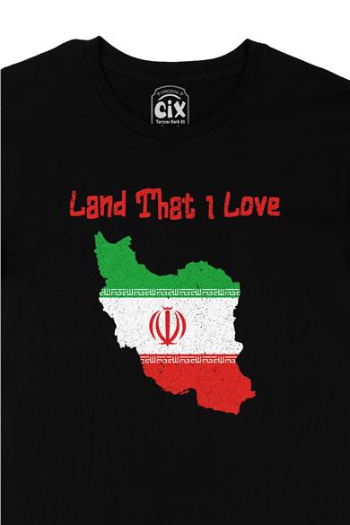 Land That I Love İran Siyah Tişört