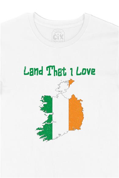 Land That I Love İrlanda Beyaz Tişört