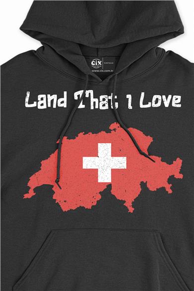 Land That I Love İsviçre Kapşonlu Sweatshirt Hoodie