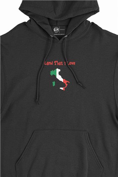 Land That I Love İtalya Minimal Kapşonlu Sweatshirt Hoodie