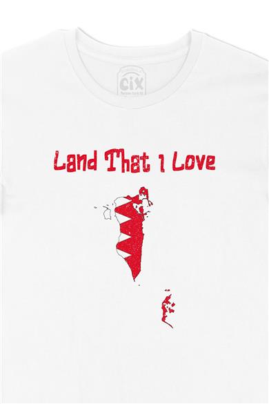 Land That I Love Katar Beyaz Tişört
