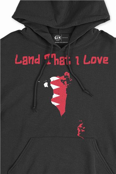 Land That I Love Katar Kapşonlu Sweatshirt Hoodie