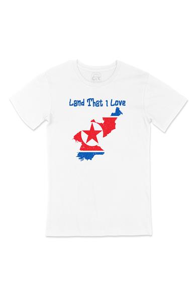 Land That I Love Kuzey Kore Beyaz Tişört