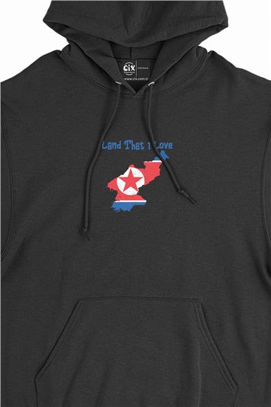 Land That I Love Kuzey Kore Minimal Kapşonlu Sweatshirt Hoodie