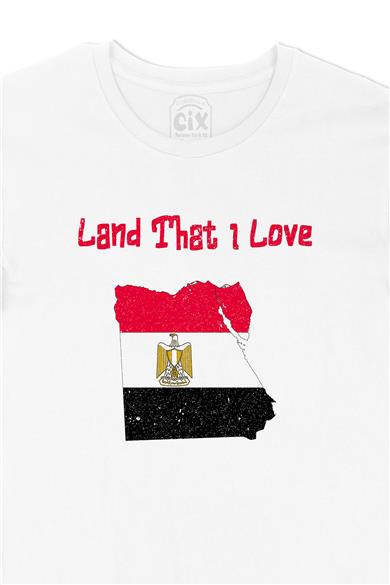 Land That I Love Mısır Beyaz Tişört