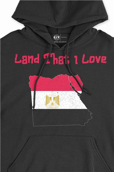 Land That I Love Mısır Kapşonlu Sweatshirt Hoodie