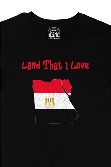 Land That I Love Mısır Siyah Tişört