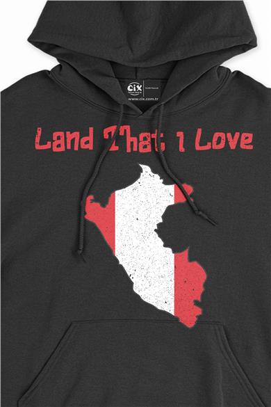 Land That I Love Peru Kapşonlu Sweatshirt Hoodie