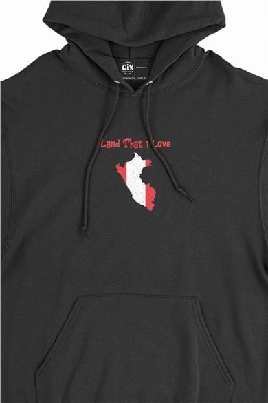 Land That I Love Peru Minimal Kapşonlu Sweatshirt Hoodie