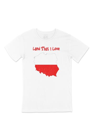 Land That I Love Polonya Beyaz Tişört