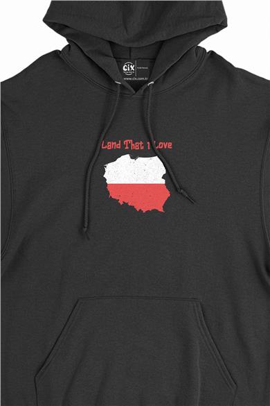 Land That I Love Polonya Minimal Kapşonlu Sweatshirt Hoodie