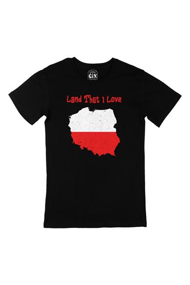 Land That I Love Polonya Siyah Tişört
