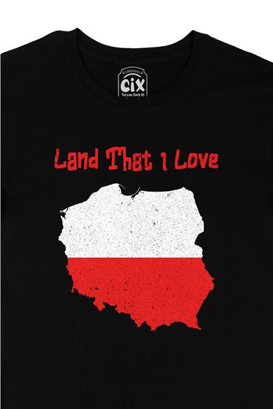 Land That I Love Polonya Siyah Tişört